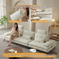 Fauteuil simple de luxe en bois nordique, adapté aux animaux, avec assise ultra-profonde, anti-griffures pour chats, en tissu éponge, dossier amovible, double
