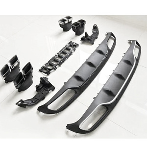 Ventas de fábrica C205 <span class=keywords><strong>Coupe</strong></span> modificado C63 estilo labio trasero cuatro labio trasero tubo de escape labio trasero para <span class=keywords><strong>mercedes</strong></span>-<span class=keywords><strong>benz</strong></span> <span class=keywords><strong>Clase</strong></span> <span class=keywords><strong>C</strong></span> W205 - Product Image 3