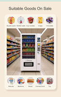 Distributeur automatique compact à fentes spirales personnalisées, fonctionnement par clavier, pour bonbons, snacks et boissons, idéal pour les petites entreprises