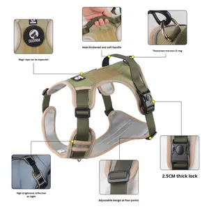 <span class=keywords><strong>Harness</strong></span> Anjing Besar Anti-Ledakan Bahan Oxford Reflektif Model Rompi dengan Tali Kekang - Product Image 2