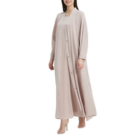Robe modeste musulmane vente en gros saoudienne personnalisée Abaya de luxe ouverte vêtements ethniques islamiques de Dubaï abaya mode pour femmes