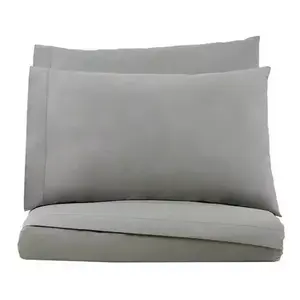 Juego de Sábanas Cabos King Size, 100% Algodón, Tinte Liso, Transpirable, Ropa de Cama para el Hogar - Product Image 1