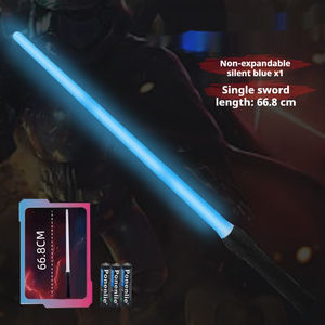 กระบี่แสงสีนีออนสดใสแบบคู่สีที่รวมกันไฟ LED สำหรับเด็กตลาดกลางคืนของเล่นไฮไลต์ไลท์ไลท์ไลท์ไลท์เซเบอร์ - Product Image 4