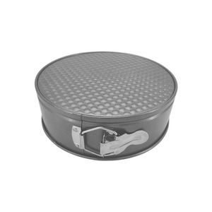 Moule à gâteau mousse rond à fond amovible en acier au carbone, fond alvéolé antiadhésif, gris, 1 pièce - Product Image 3