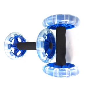 Appareil d'exercice abdominal double pour la maison, équipement de fitness stable pour entraînement du tronc, poignées antidérapantes, roue AB <span class=keywords><strong>Roller</strong></span> - Product Image 5