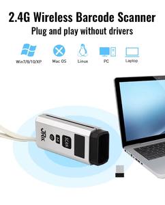 Mini 2D 1D Bluetooth Máy Quét Mã Vạch, 3-trong-1 Bluetooth & USB có dây & 2.4 Gam không dây đầu đọc mã vạch di động quét mã vạch - Product Image 4