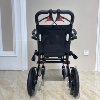Fauteuil roulant de voyage portable, fauteuil roulant pliable pour bagages, chaise de transport pour avion avec poignée
