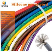 Cable de Silicona Ultraflexible de Alta Temperatura 12AWG 14AWG con Núcleo de Cobre Estañado para Batería de Bicicleta Eléctrica