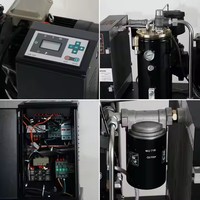 Compresseur d'air à vis miniature portable monté sur réservoir, rotatif, 3 kW, 10 bars, monophasé, à fréquence variable, 220 V, avec moteur