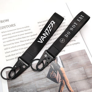 Llaveros personalizados de cinta jacquard, cordones <span class=keywords><strong>para</strong></span> móvil, llaveros de tela, cordones de nailon personalizados, portatarjetas, llaveros de cuero - Product Image 4