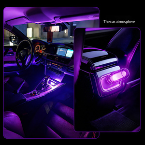 Luces Nocturnas USB, Lámpara Portátil, Mini LED de Vidrio, Iluminación Ambiental para Interiores de Auto, Dormitorio, Decoración Artística - Product Image 6