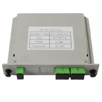 Conector de fibra SC/APC Divisor de fibra óptica Plc 1X2 Tipo de tarjeta de inserción Tipo de ranura Divisor de PLC 1X2 Caja divisora de fibra Plc SC/APC