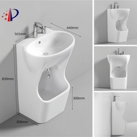 Lavabo 565*440*850mm personnalisé en céramique, lavabo de salle de bain, lavabo à poser pour toilettes et buanderie