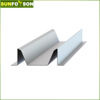 Système de montage BIPV personnalisé en forme de M pour abri solaire, avec poutre de drainage des eaux pluviales, support solaire étanche pour abris de toit et carports, résistant aux charges de vent