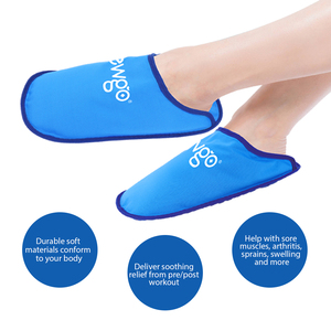 Pantuflas de Gel Frío/Calor Antideslizantes para Pies, Compresas de Gel Refrescantes para Pies Hinchados y Doloridos - Product Image 5