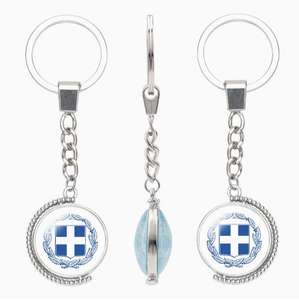 Porte-clés rotatif double face avec drapeau autrichien et <span class=keywords><strong>armoiries</strong></span> nationales, accessoire créatif - Product Image 2