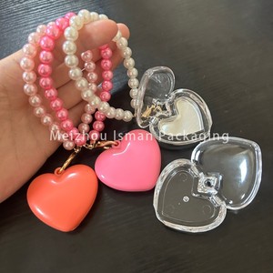 กล่องใส่บลัชออนเปล่ารูปหัวใจสีชมพู ISMAN ขนาดเล็ก 2 กรัม พร้อมกระจกและพวง<span class=keywords><strong>กุญแจ</strong></span>มุก กล่องใส่ลิปสติก - Product Image 4