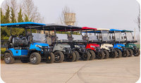 Voiturette de golf électrique utilitaire 4 places, véhicule de transport à basse vitesse pour les communautés fermées et les parcs