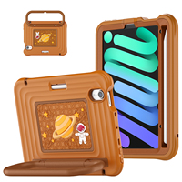 Étui de protection intégrale pour tablette en silicone PC avec rotation à 360° et emplacement pour stylet pour iPad Mini 6/7