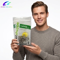 Sachet Doypack Personnalisé en PET/PE avec Fermeture Zip Refermable, Emballage Stratifié pour Aliments pour Animaux et Friandises pour Chats
