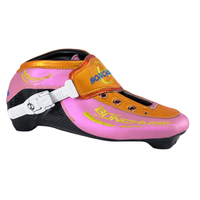 Patins à roulettes de vitesse en ligne professionnels personnalisés avec semelle extérieure entièrement en carbone, légers et confortables, pour la compétition adulte