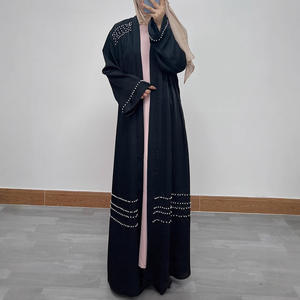 Último Modelo F321, Túnica Musulmana con Cuentas, Abaya Larga para Mujer, Kaftán para Servicios Religiosos, Ropa Islámica Modesta - Product Image 2