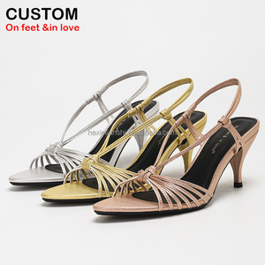 4301B-1 Sandales Personnalisées en Gros pour Femmes, Chaussures de Danse <span class=keywords><strong>Latine</strong></span> Élégantes de Mode d'Été - Product Image 2