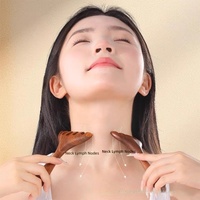 Meilleures ventes : Peigne de massage du cuir chevelu en bois de santal à 5 dents, peigne de massage des méridiens pour la relaxation de la tête