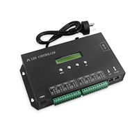 Contrôleur de pixels LED Artnet DMX vers SPI 8 ports H807SA, prix d'usine, prend en charge la carte SD, console DMX512, contrôleur WS2811 WS2815