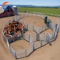 Panneaux d'élevage de haute qualité 12ft 16ft, panneaux ovales galvanisés pour bovins, clôture pour moutons et chevaux et portails de 6ft de haut pour cour