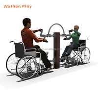 Machine d'exercice pour les épaules en acier galvanisé de haute qualité et durable, équipement de fitness extérieur pour personnes handicapées