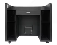 Pantalla LED Curva Portátil para Cabina de DJ, Video Wall |   Podio y Soporte para DJ Móvil Personalizado para Clubes, Pistas de Baile, Exposiciones y Eventos