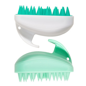 Wanmei Scalp Massage Hair <b>Brush</b> ABS TPR Green Adult Shower <b>Shampoo</b> Cleaner For Home Use - Product Image 5