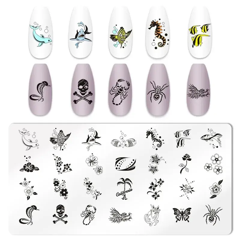 New nail art hot stamping board kit nail art printing nail art design