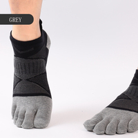 Chaussettes de sport à cinq doigts Tube court Hommes et femmes Outdoor Professional Running Fitness Split Toe Socks