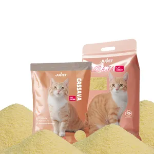 JUPET OEM/ODM Manufacturer Quickly Clumping High Quality Organic Cassava Cat Litter Sand