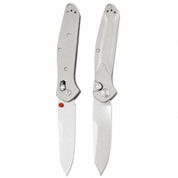 Couteau pliant de luxe en acier M390 de haute précision CNC BM 9400, manche en titane TC4, couteau de poche tactique de survie en plein air, outil EDC