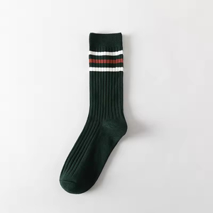 Warm Winter Custom Cashmere Women's <b>Socks</b> Fashion Stripes Design Crew <b>Socks</b> for Women Wholesale High Quality - Product Image 6