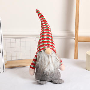 Pour <span class=keywords><strong>Amazon</strong></span> Rudolph Gnome Santa Claus Doll avec chapeau tricoté petit ornement de <span class=keywords><strong>Noël</strong></span> pour la décoration de bureau pour le bureau ou la maison - Product Image 2
