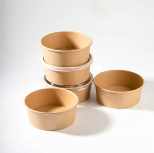 Cuenco de papel Kraft ecológico OEM y ODM desechable para uso en restaurantes y servicios de comida de proveedores vietnamitas de exportación a granel - Product Image 4