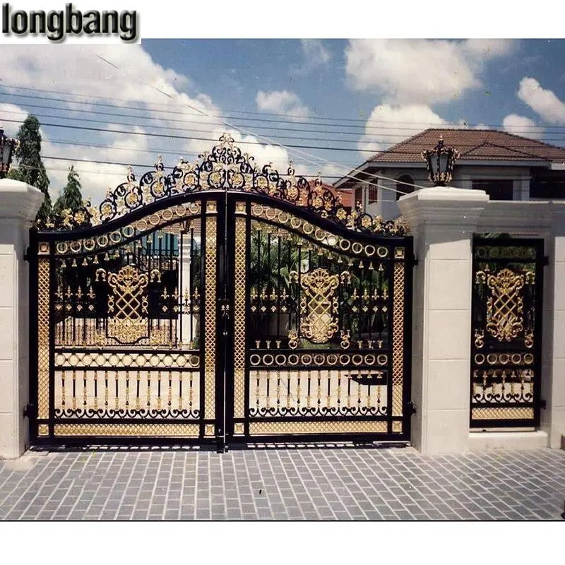 Новый дизайн, главные ворота дома, железные ворота для заднего двора, гриль, дизайн Китай