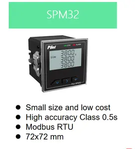 SPM32-E-Sパイロットデジタルパネルメーターエネルギーモニターシステムエネルギーメーター650KV未満の配電システム用パワーメーター