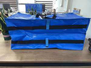 Heavy Duty Extra Large Moving <b>Bags</b> with Backpack Straps Strong Handles & <b>Zippers</b> <b>Storage</b> Totes for Space Saving - Product Image 3