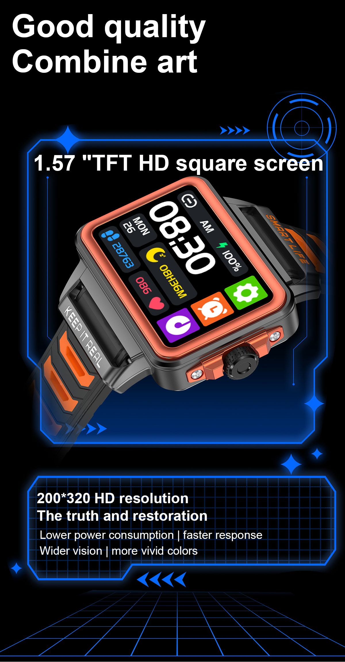 S666 Smart Watch Intelligent 2023 Sport Watch for Android IOS
