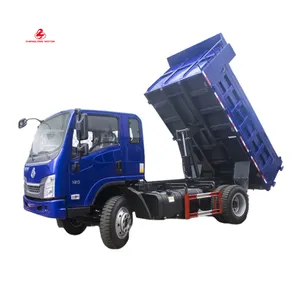 Gebruikte Dongfeng Chenglong 4X2 Kleine Kiepwagen 120hp Enkele Cabine Lhd/Rhd Mini Demper Truck