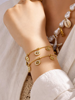 Bracelet tendance en acier inoxydable 316L plaqué or PVD 18 carats avec breloque Arbre de Vie en zircon 5A, ne ternit pas, idéal pour le quotidien et les fêtes, vente en gros
