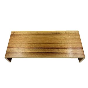 Acacia Wood Computer Monitor Riser Stand 50x21.2x9cm <b>Desktop</b> <b>Shelf</b> Keyboard Storage Solid Wood No Installation Required - Product Image 2
