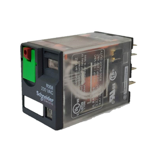 RXM Series Miniature Overload Plug-In <b>Relay</b> with 24V Lockable Test Button LED Low Power General Purpose - Product Image 4