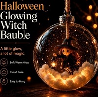 Nouvelle sphère lumineuse transparente de 8 cm pour Halloween, décoration de Noël en plastique, cadeaux fantaisie à succès pour le dropshipping