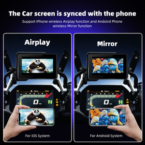 Écran tactile pour <span class=keywords><strong>moto</strong></span> de 5 pouces, étanche IP67, sans fil, CarPlay avec commande Wonderwheel pour <span class=keywords><strong>BMW</strong></span> R1200GS R1250GS - Product Image 6